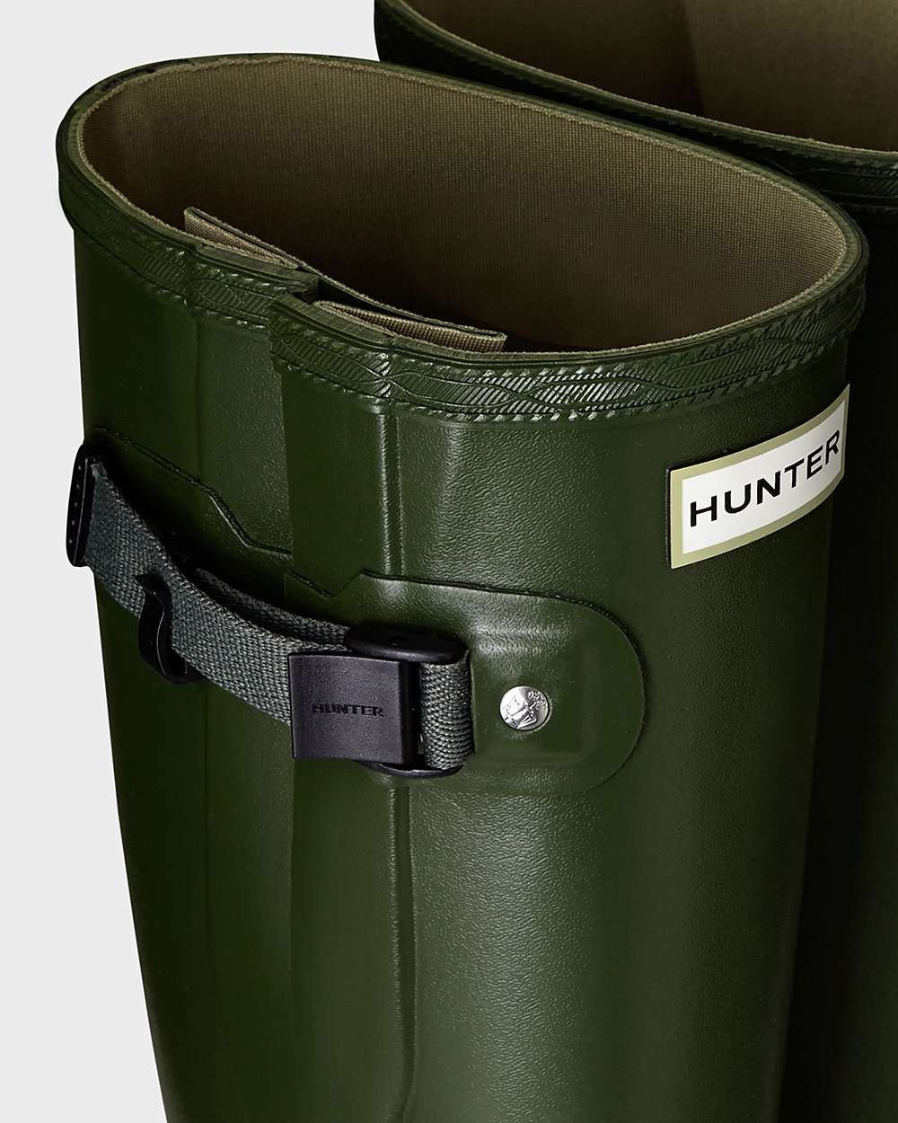 Hunter Mujer Norris Field Side Adjustable - Botas de Lluvia Verde - 346-XYTSQU